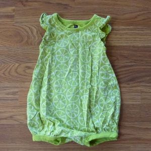 Tea Collection Lime Bubble Romper 18-24M